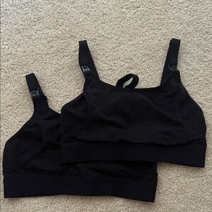 2 Momcozy Black Pumping & Nursing Bras